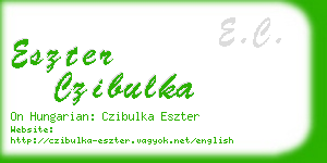 eszter czibulka business card